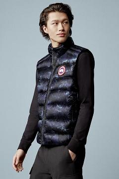 Chamarras Canada Goose Hombre Outlet - Crofton Chalecos Negros Azules UP9340651